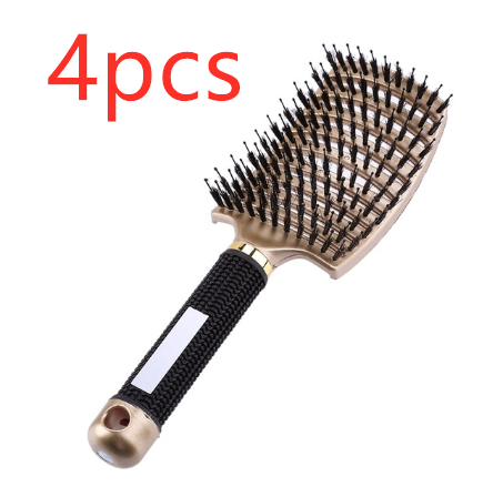 Hairbrush Anti Klit Brushy Haarborstel Women Detangler Hair Brush Bristle Nylon Scalp Massage  Teaser Hair Brush Comb - QWIEL®