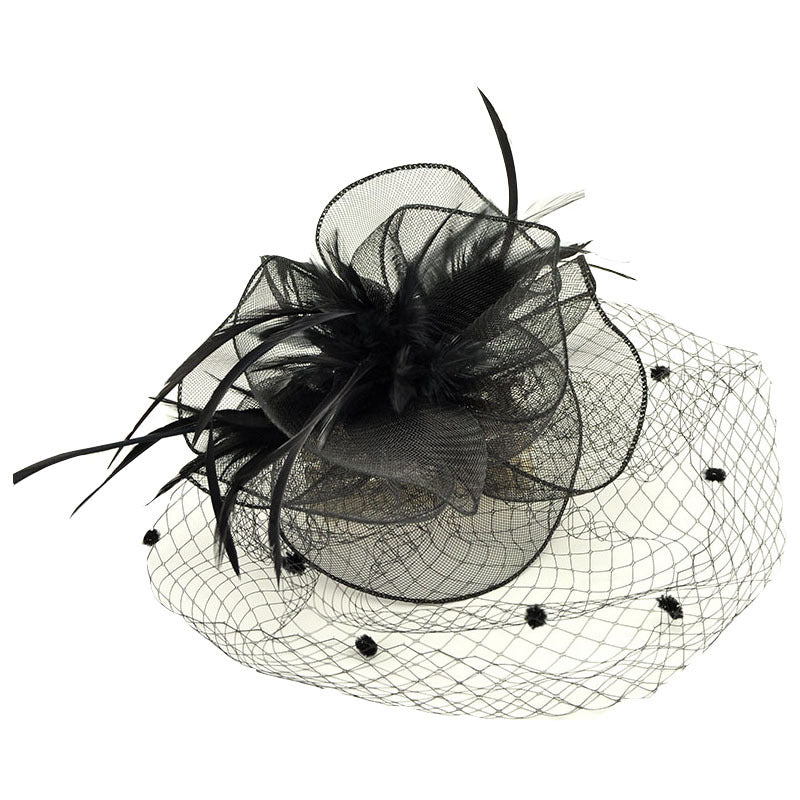 Women's British Elegant Retro Veil Top Hat