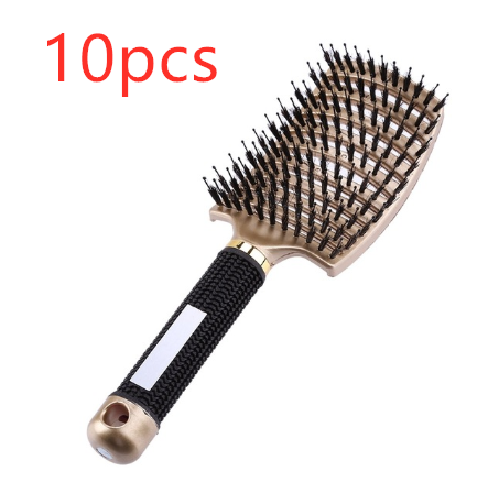 Hairbrush Anti Klit Brushy Haarborstel Women Detangler Hair Brush Bristle Nylon Scalp Massage  Teaser Hair Brush Comb - QWIEL®