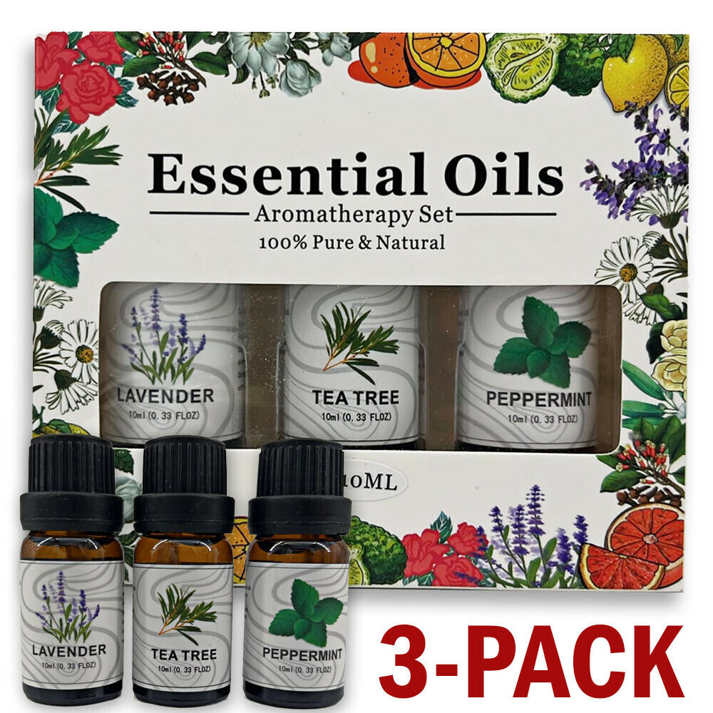 3 Pack - Aromatherapy Essential Oils Gift Set For Humidifiers Oil Diffuser Mist - QWIEL®