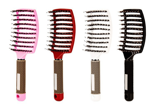 Hairbrush Anti Klit Brushy Haarborstel Women Detangler Hair Brush Bristle Nylon Scalp Massage  Teaser Hair Brush Comb - QWIEL®