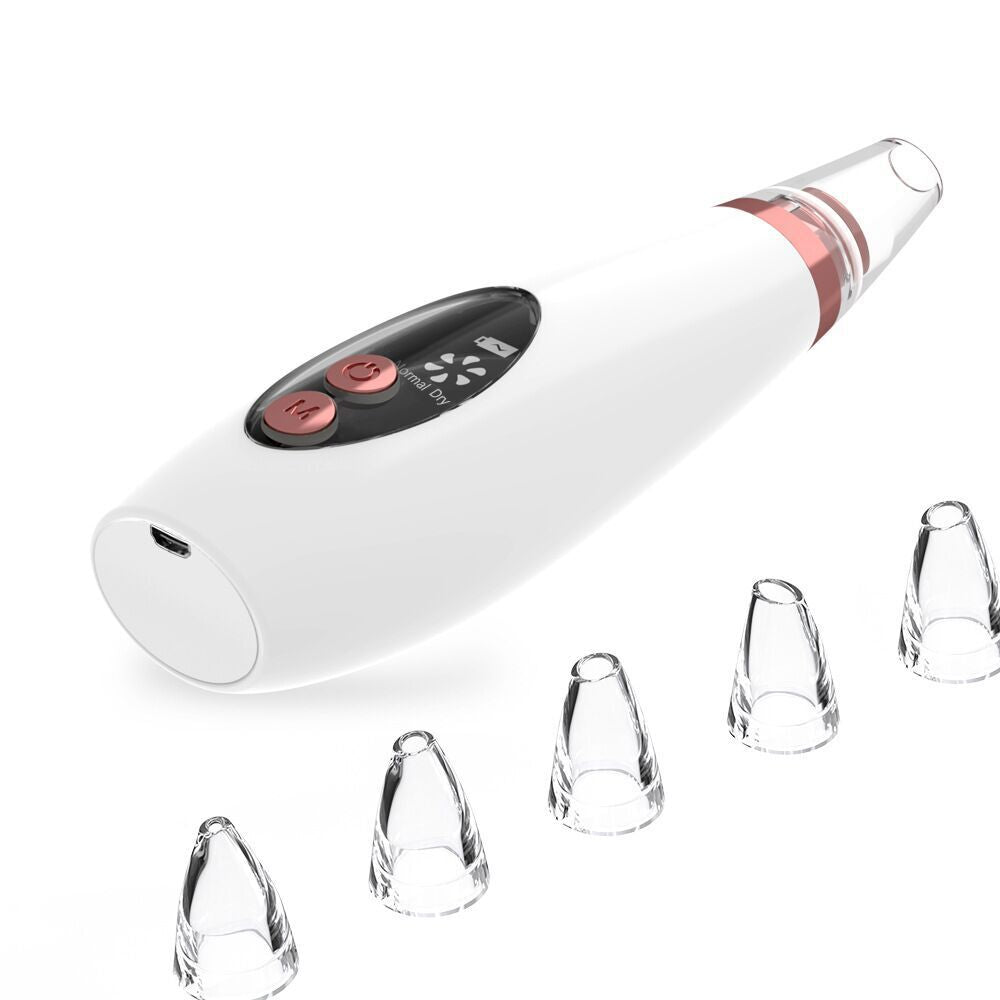 Blackhead Pore Vacuum Cleaner Nose Cleanser Blackheads Remover Blackhead Acne Removal Button Face Suction Beauty Skin Care Tool - QWIEL®