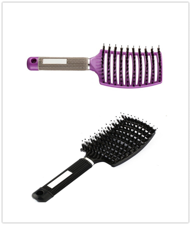 Hairbrush Anti Klit Brushy Haarborstel Women Detangler Hair Brush Bristle Nylon Scalp Massage  Teaser Hair Brush Comb - QWIEL®