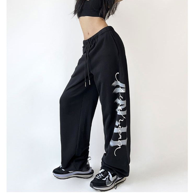 Women's Fashion Casual Sports Hip Hop Drawstring Sweatpants