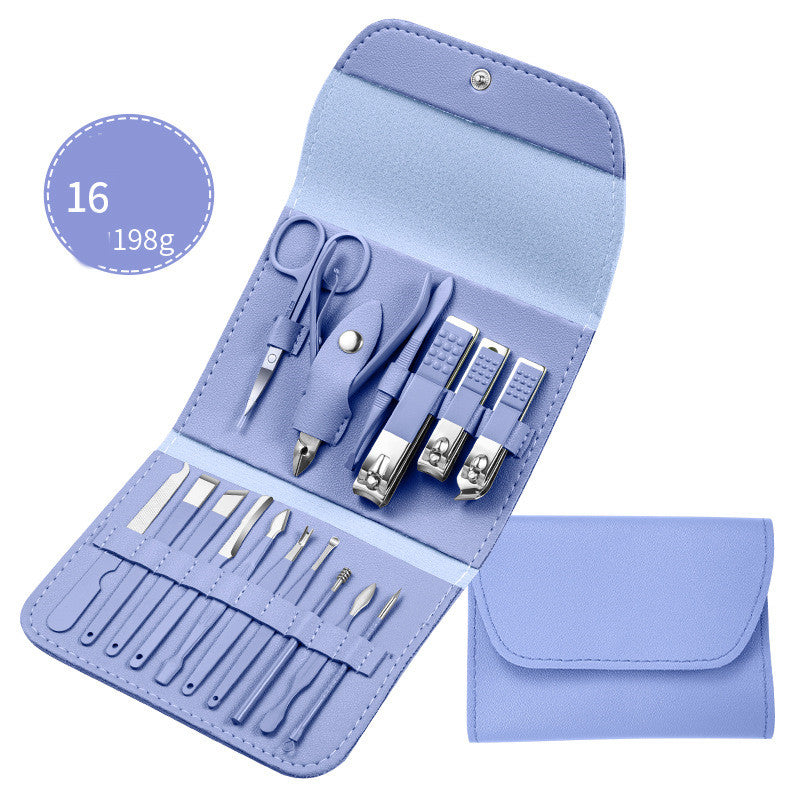 Professional Scissors Nail Clippers Set Ear Spoon Dead Skin Pliers Nail Cutting Pliers Pedicure Knife Nail Groove Trimmers - QWIEL®