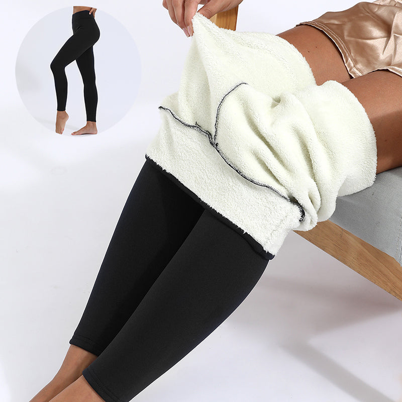 Winter Leggings Warm Thick High Stretch Lamb Cashmere Leggins Skinny Fitness Woman Pants - QWIEL®