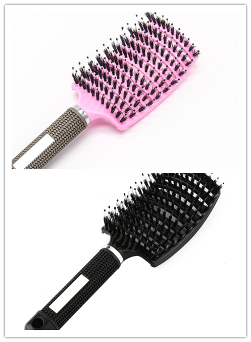 Hairbrush Anti Klit Brushy Haarborstel Women Detangler Hair Brush Bristle Nylon Scalp Massage  Teaser Hair Brush Comb - QWIEL®