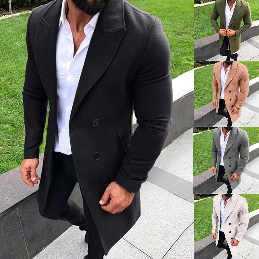 wish hot-selling men's woolen coat