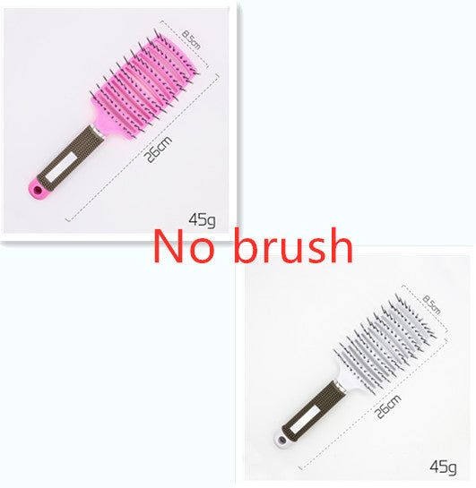 Hairbrush Anti Klit Brushy Haarborstel Women Detangler Hair Brush Bristle Nylon Scalp Massage  Teaser Hair Brush Comb - QWIEL®