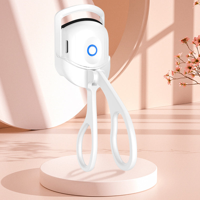 Eyelash Curler Portable Electric Heated Comb Eye Lash Long Lasting Eyelashes Curls Thermal Eyelash Curler Makeup Tools Heated Eyelash Curlers,Rechargeable Electric Eyelash Curler,Handheld Eyelash Heat - QWIEL®