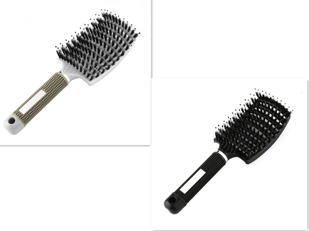 Hairbrush Anti Klit Brushy Haarborstel Women Detangler Hair Brush Bristle Nylon Scalp Massage  Teaser Hair Brush Comb - QWIEL®