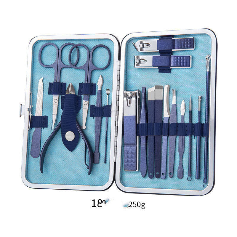 Professional Scissors Nail Clippers Set Ear Spoon Dead Skin Pliers Nail Cutting Pliers Pedicure Knife Nail Groove Trimmers - QWIEL®