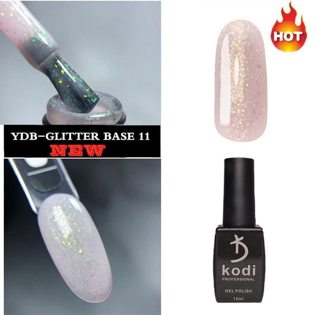 2 in 1 Glitter Nail Polish Base