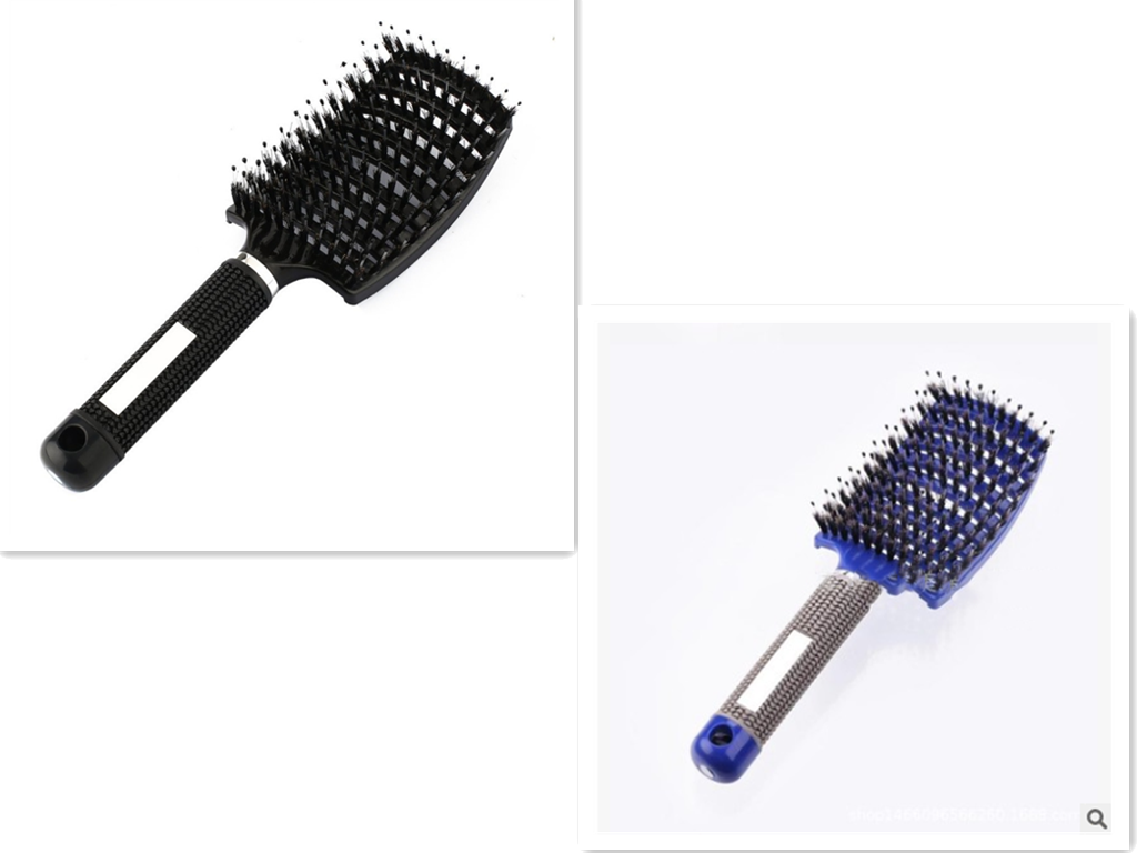 Hairbrush Anti Klit Brushy Haarborstel Women Detangler Hair Brush Bristle Nylon Scalp Massage  Teaser Hair Brush Comb - QWIEL®