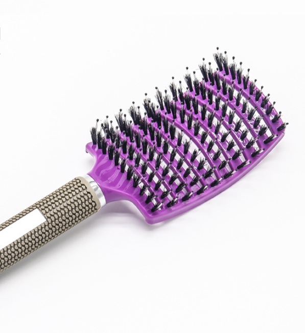 Hairbrush Anti Klit Brushy Haarborstel Women Detangler Hair Brush Bristle Nylon Scalp Massage  Teaser Hair Brush Comb - QWIEL®