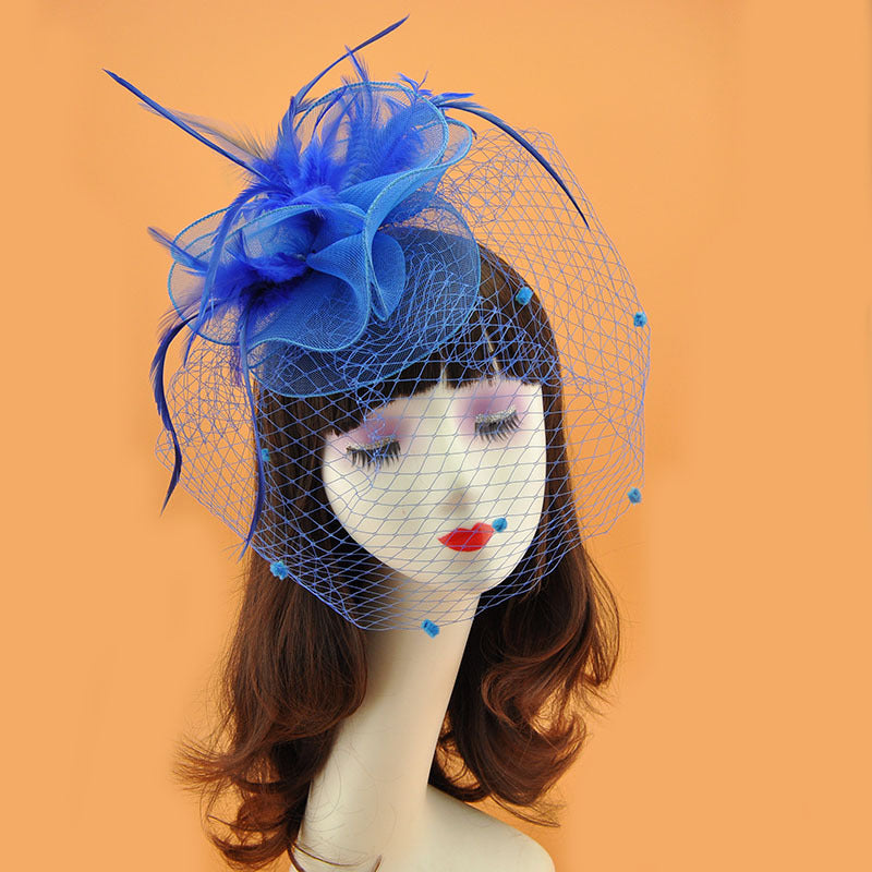 Women's British Elegant Retro Veil Top Hat