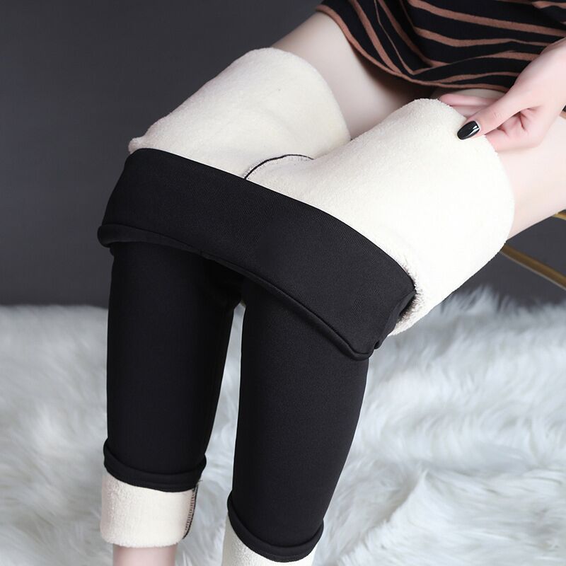 Winter Leggings Warm Thick High Stretch Lamb Cashmere Leggins Skinny Fitness Woman Pants - QWIEL®