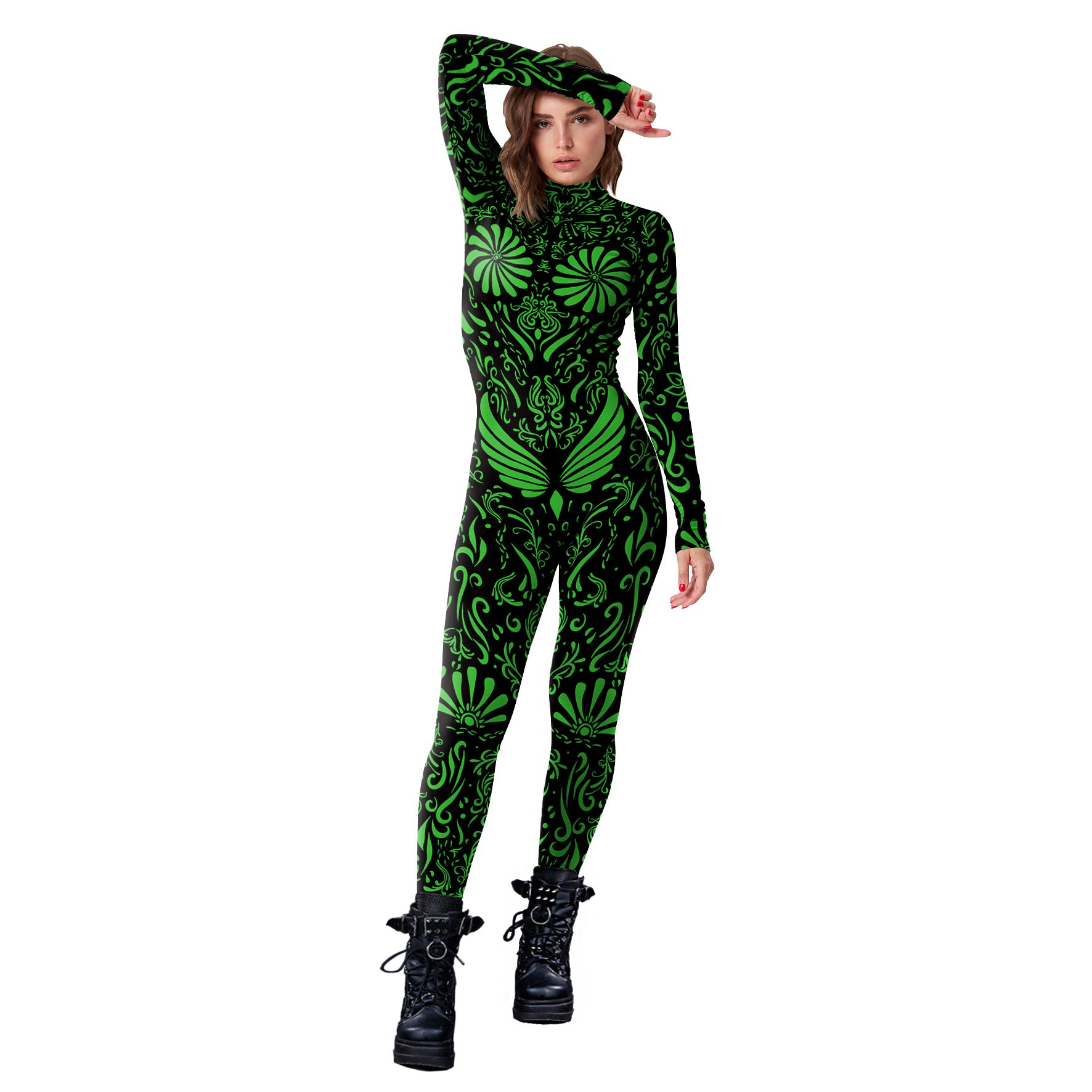 Women's Halloween Digital Printing Tight Jumpsuit - QWIEL®