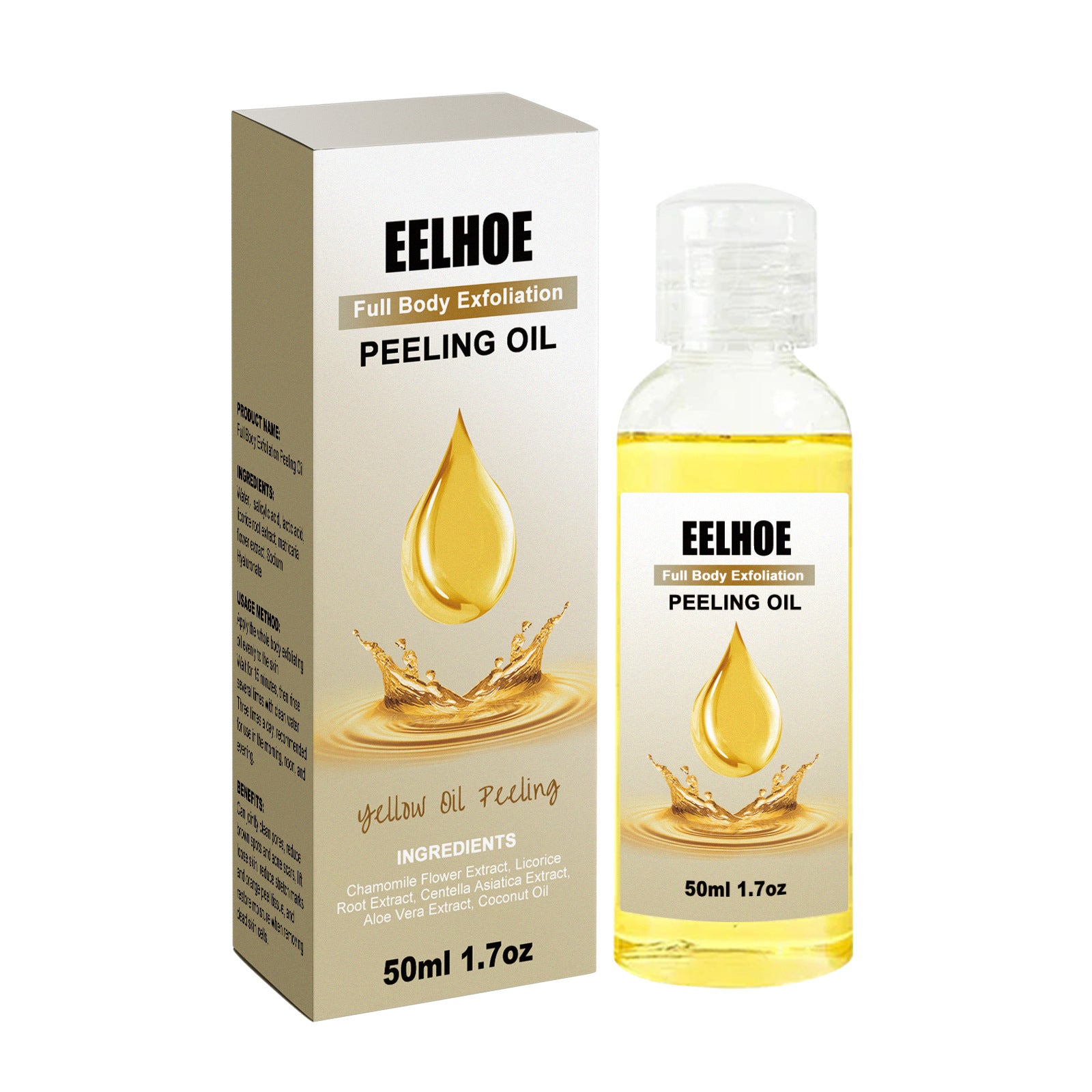 Delicate Brightening Body Cleaning Exfoliating Skin Care Oil - QWIEL®