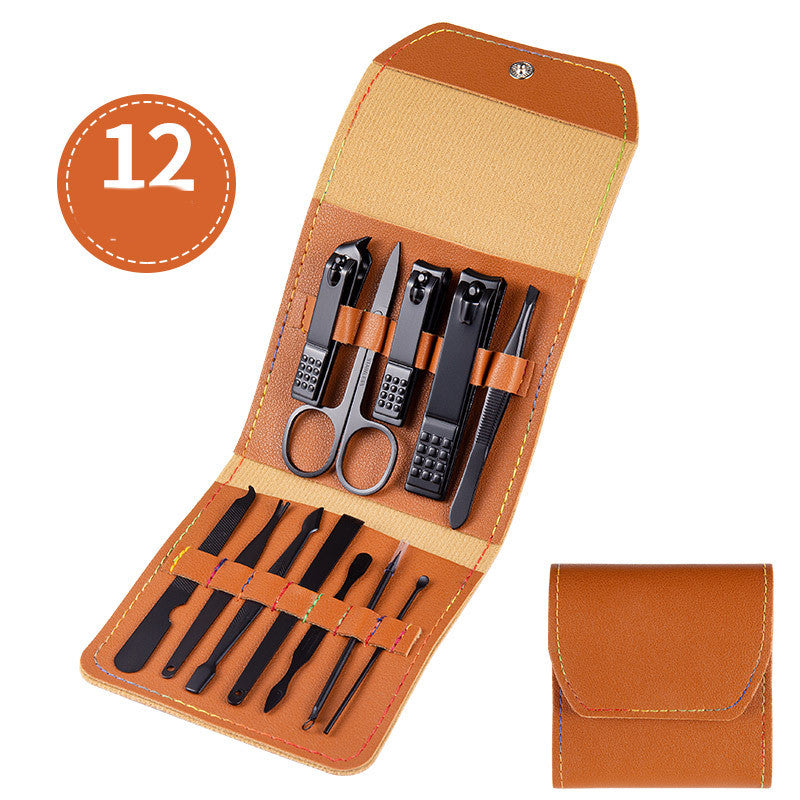 Professional Scissors Nail Clippers Set Ear Spoon Dead Skin Pliers Nail Cutting Pliers Pedicure Knife Nail Groove Trimmers - QWIEL®