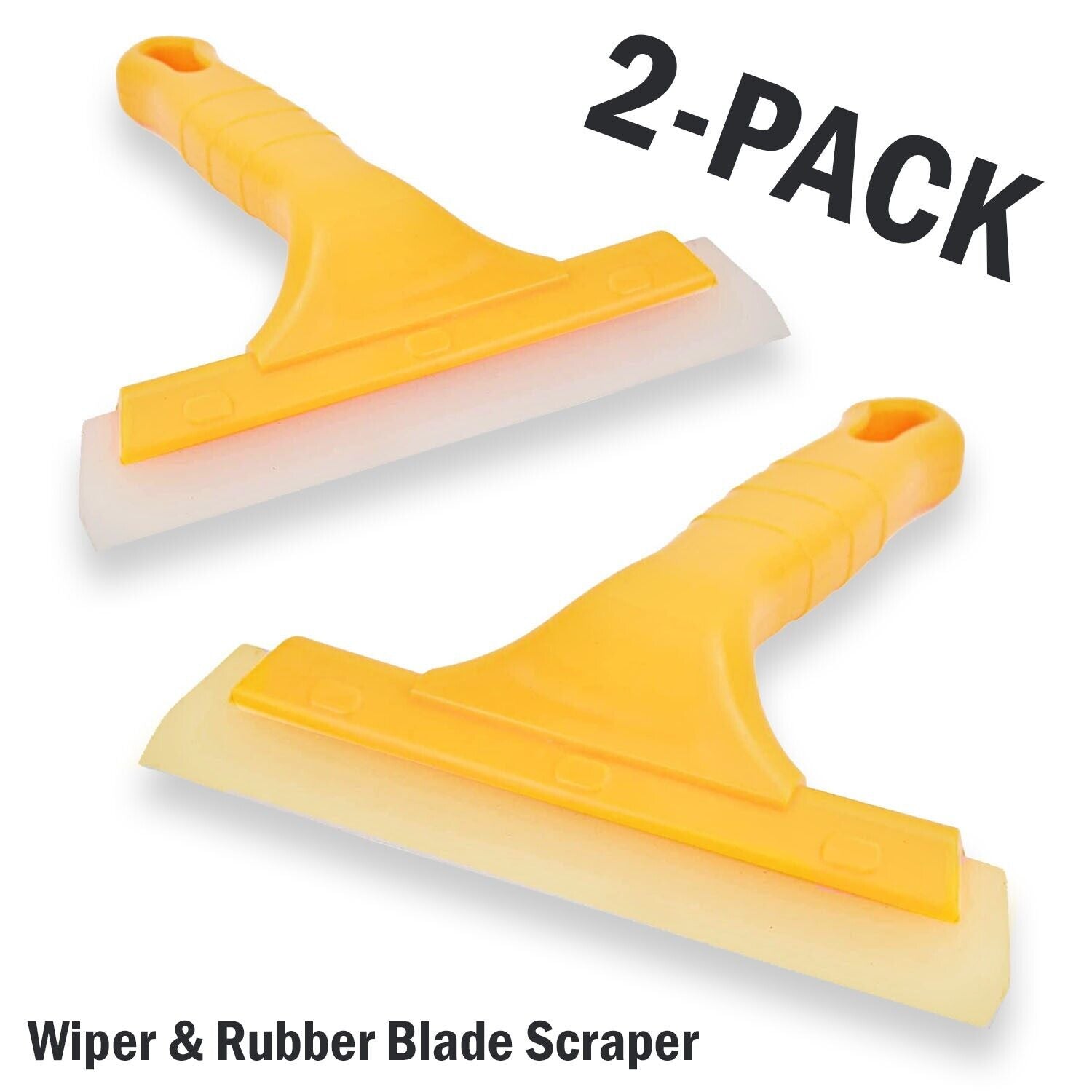 2X Window Squeegee Shower Cleaner Car Home Glass Wash Water Wiper Silicone Blade - QWIEL®