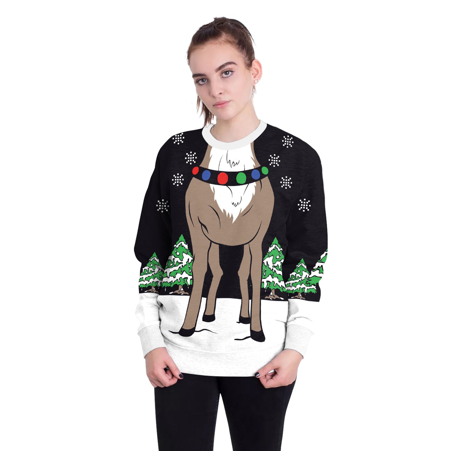 Women's Christmas 3D Digital Printed Pullover Sweatshirt - QWIEL®