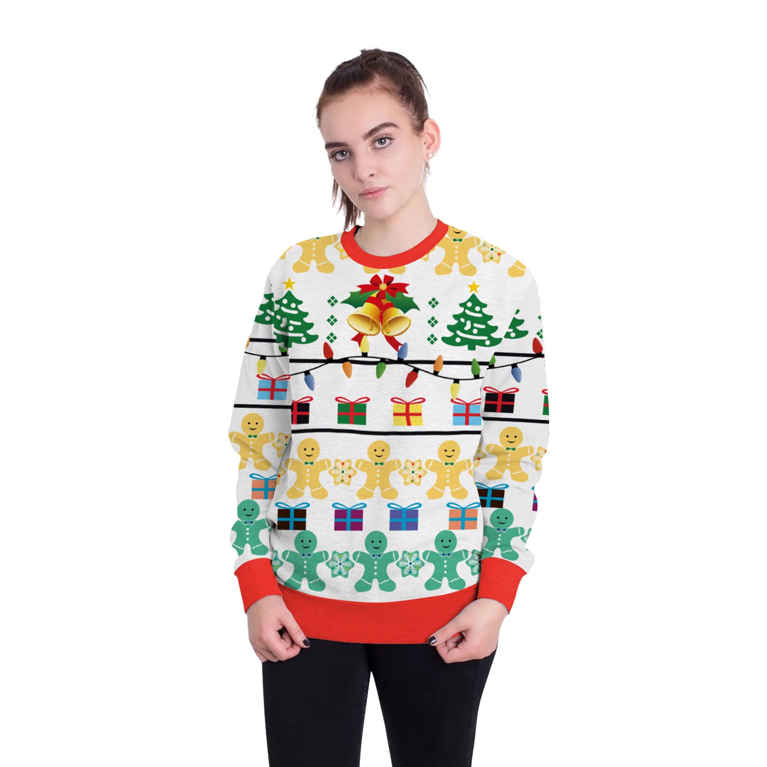 Women's Christmas 3D Digital Printed Pullover Sweatshirt - QWIEL®