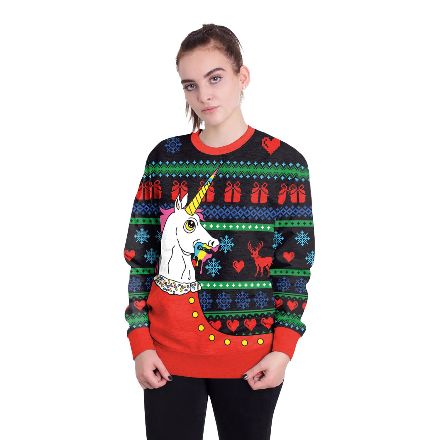 Women's Christmas 3D Digital Printed Pullover Sweatshirt - QWIEL®