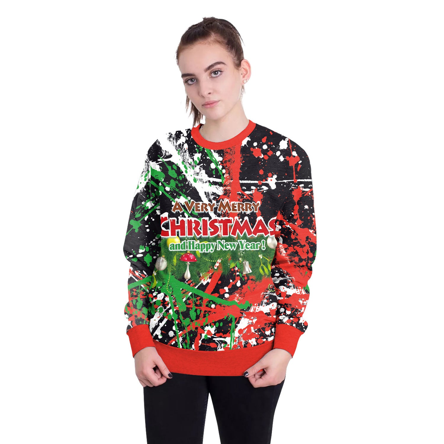 Women's Christmas 3D Digital Printed Pullover Sweatshirt - QWIEL®