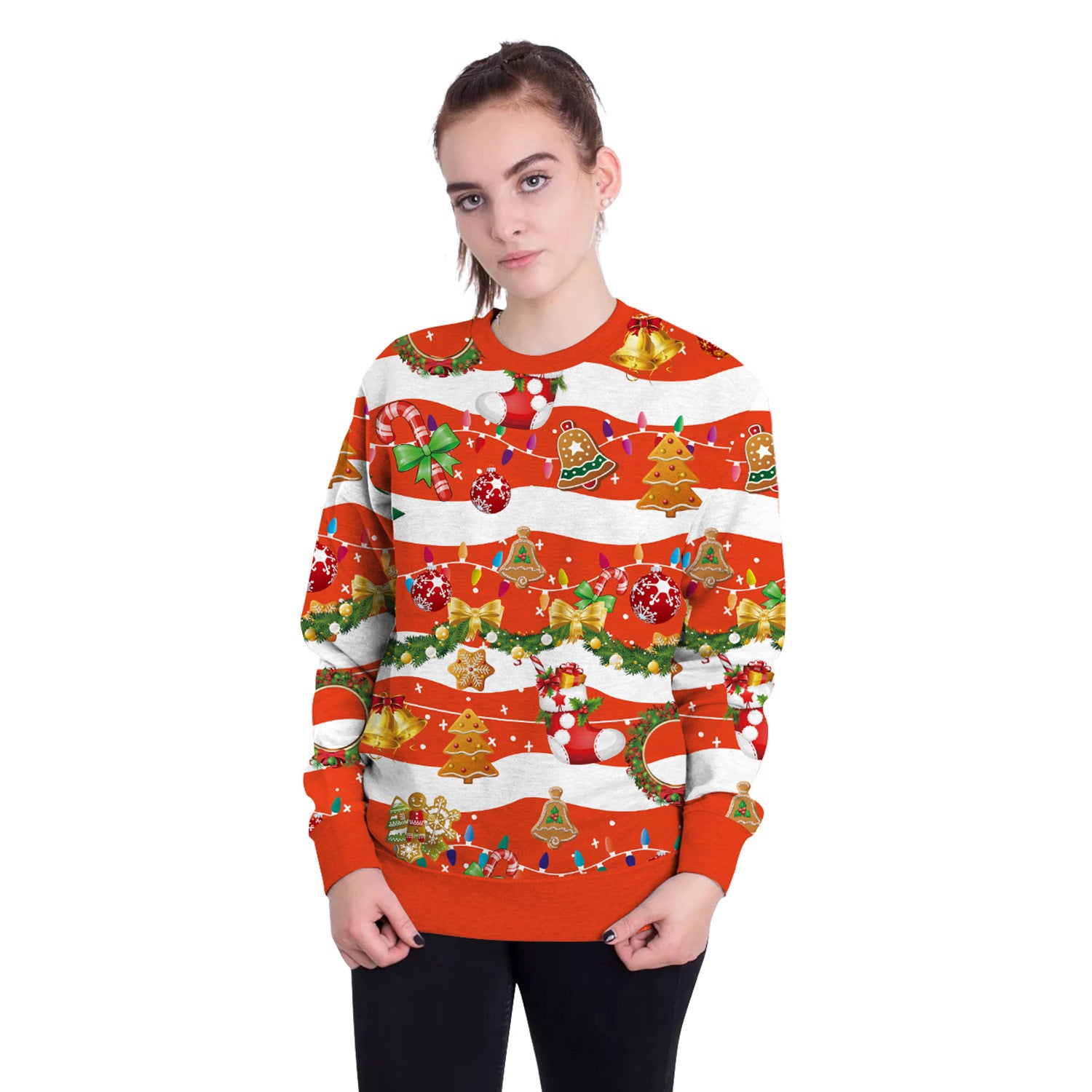 Women's Christmas 3D Digital Printed Pullover Sweatshirt - QWIEL®