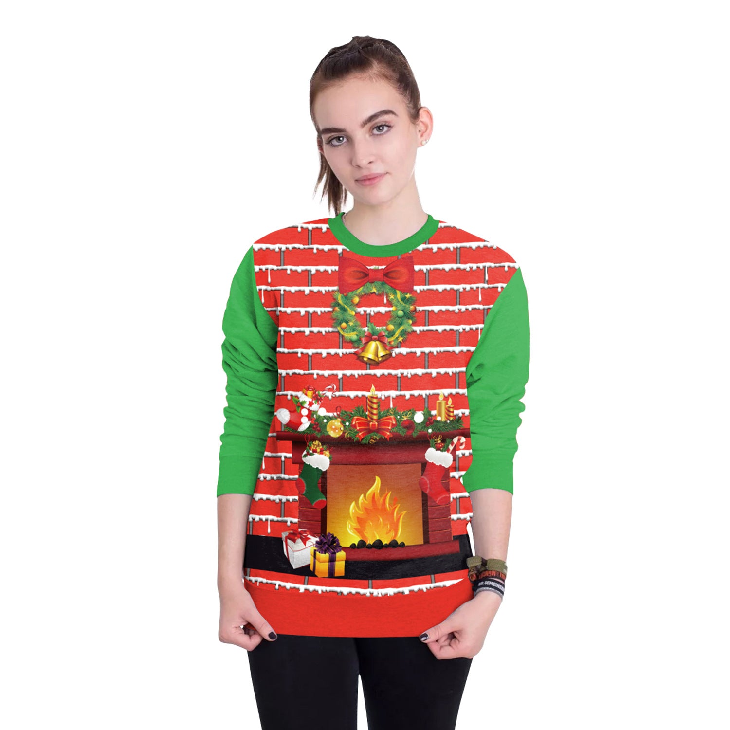 Women's Christmas 3D Digital Printed Pullover Sweatshirt - QWIEL®