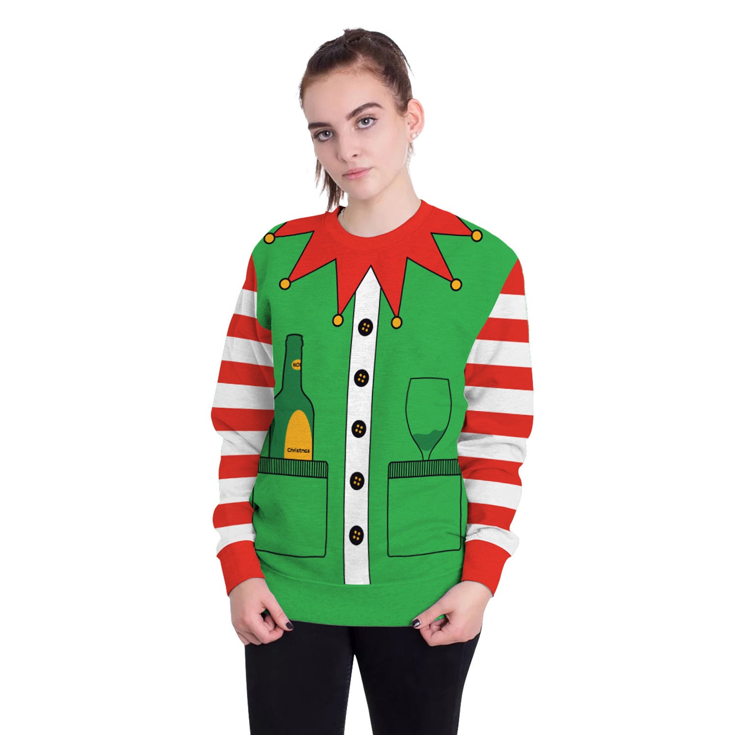 Women's Christmas 3D Digital Printed Pullover Sweatshirt - QWIEL®