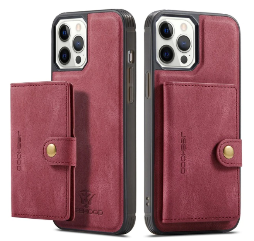 Luxury Magnetic Safe Leather Case For iPhone