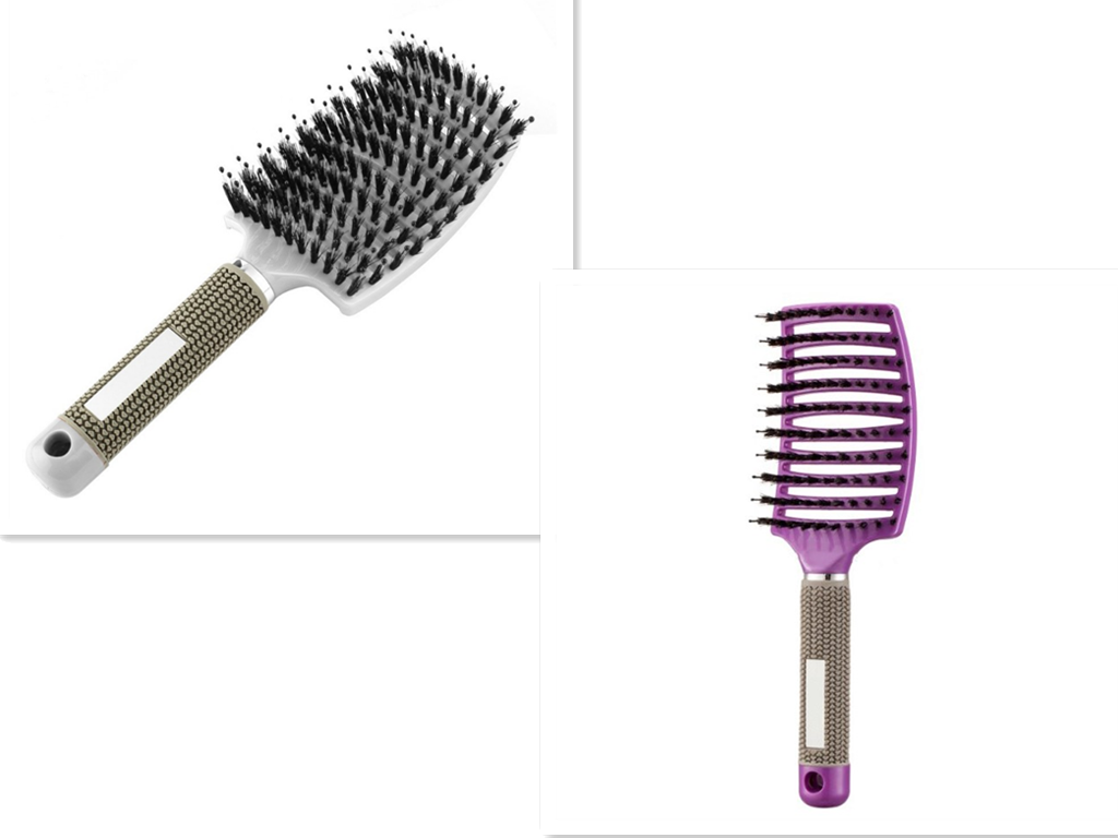 Hairbrush Anti Klit Brushy Haarborstel Women Detangler Hair Brush Bristle Nylon Scalp Massage  Teaser Hair Brush Comb - QWIEL®