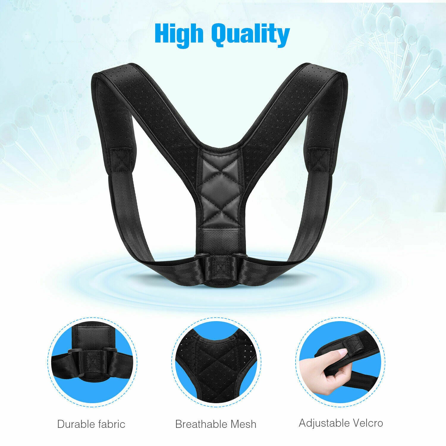 Posture Corrector Men Women Upper Back Pain Brace Clavicle Support Straightener - QWIEL®