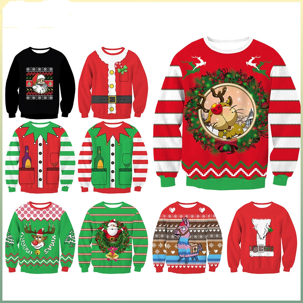 Women's Christmas 3D Digital Printed Pullover Sweatshirt - QWIEL®