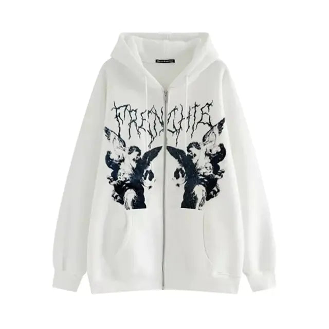 Women's Skeleton Print Hoodies