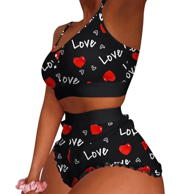 Women's Print Pajama Set: Adorable