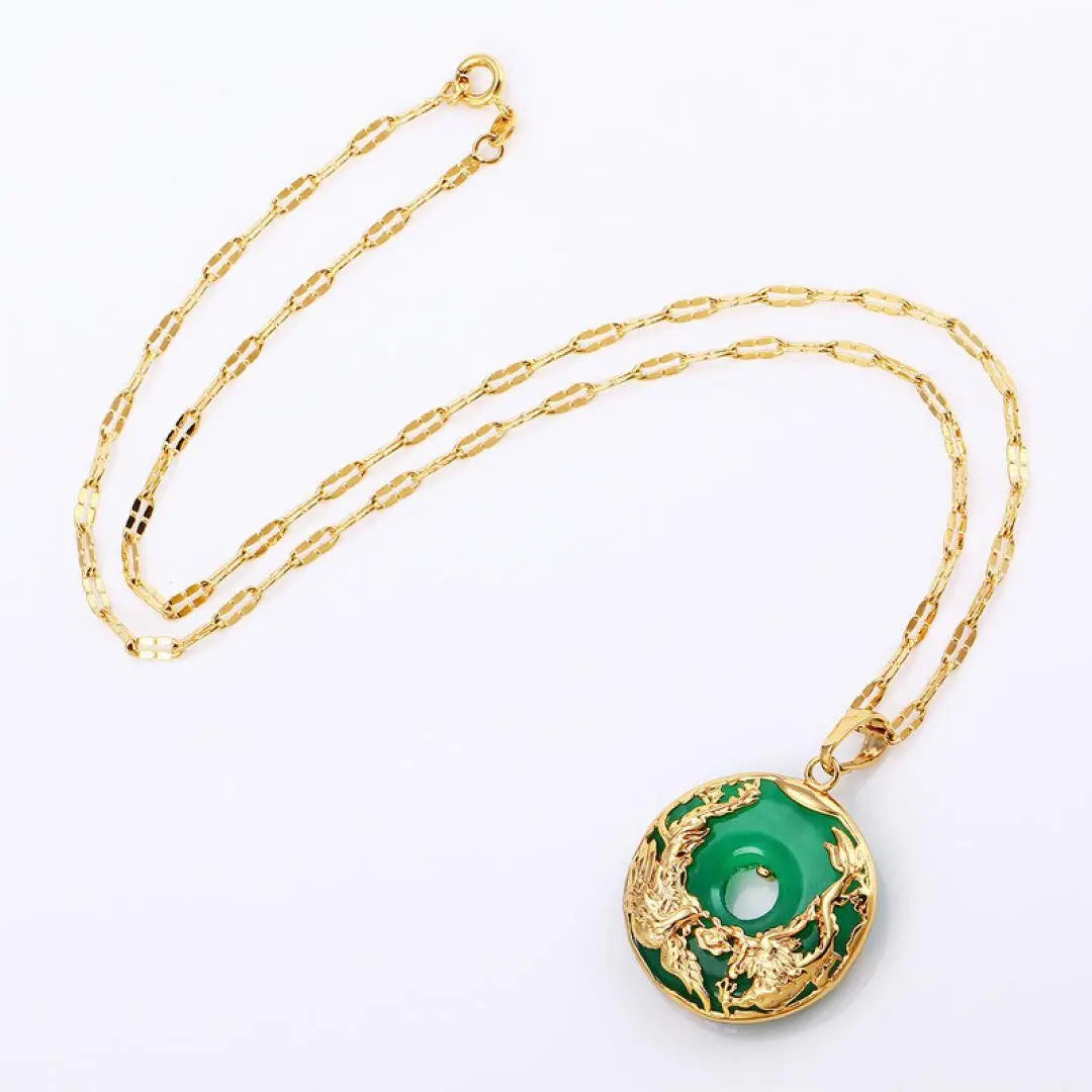 14K Gold Necklace Emerald Pendants for Female Luxury Colgante De 925 Mujer Green Jade Emerald Pendant Topaz Gemstone Necklaces