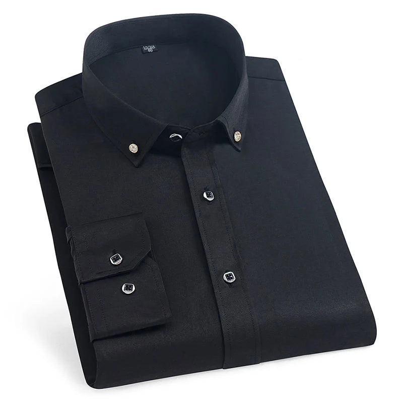 2023 New Men French Cufflinks Shirt Men's Stripes Shirt Long Sleeve Casual Male Brand Shirts Slim Fit French Cuff Dress Shirts