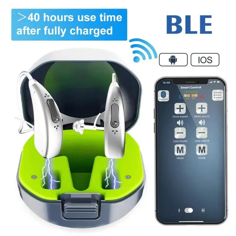 2022 Best 20 channel Hearing Aid Rechargeable Hearing Aids for Seniors Personal Sound Amplifier Adults Hearing Assist Devices