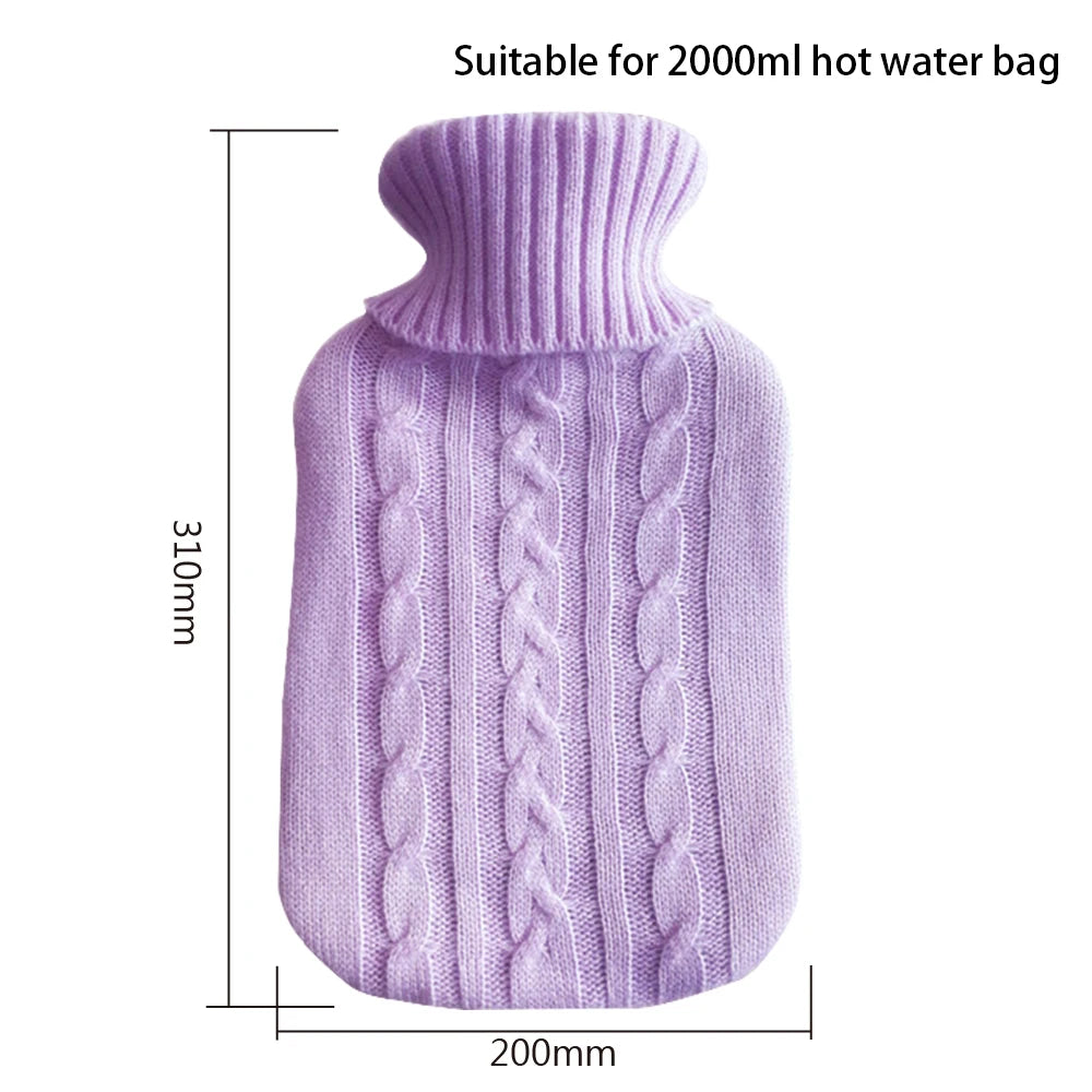 1 PC Warm Supplies Cold-proof for 2000ml Hot Water Bottle Washable Removable Hot Water Bag Cover