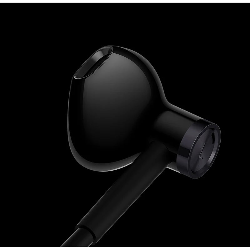 100% Original Xiaomi Hybrid DC Earphone Dynamic piezoCeramic Dual Driver MEM Mic Tenacity Wire Control Half-In-Ear L-Shape Plug