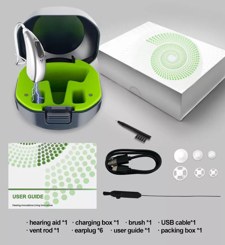 2022 Best 20 channel Hearing Aid Rechargeable Hearing Aids for Seniors Personal Sound Amplifier Adults Hearing Assist Devices