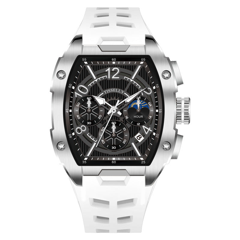 Men's Bucket-shaped Sports Waterproof Luminous Watch - QWIEL®