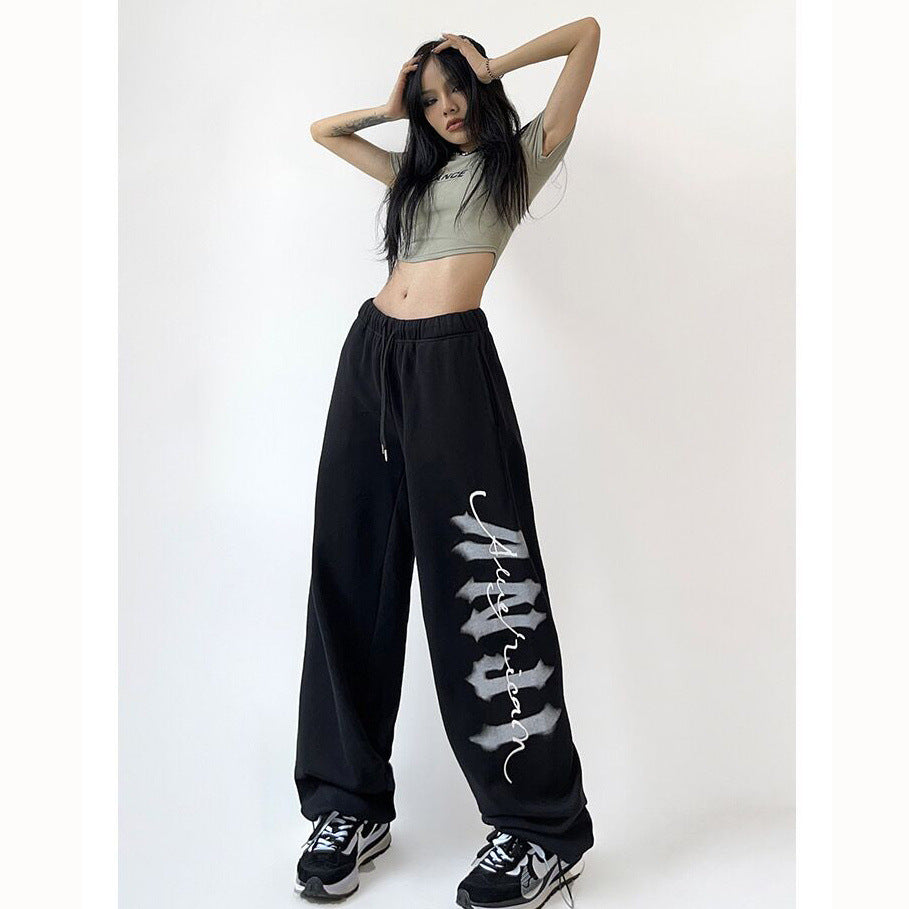 Women's Fashion Casual Sports Hip Hop Drawstring Sweatpants