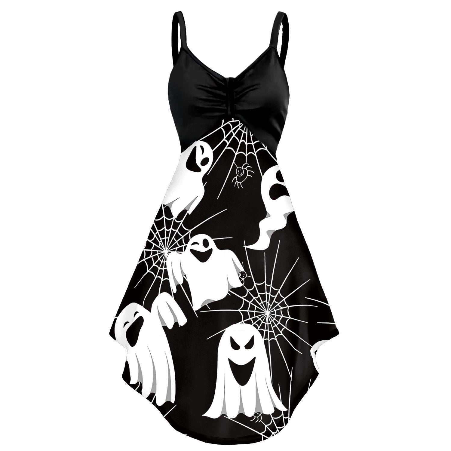 Women's Halloween Skull Head Printing Slip Dress - QWIEL®