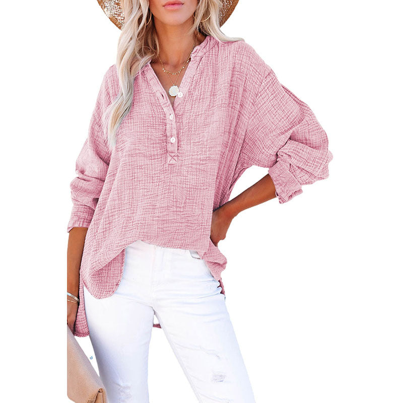 Women's Fashion Loose Casual Solid Color Pleated Sweater - QWIEL®