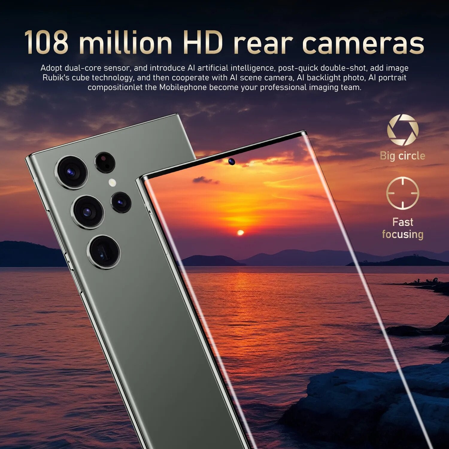 2023 new original s23 ultra 4G 5G smartphone phone 7800mAh smart phone 16G+1TB telefone 7.3inch 108MP cell phone Unlocked phone