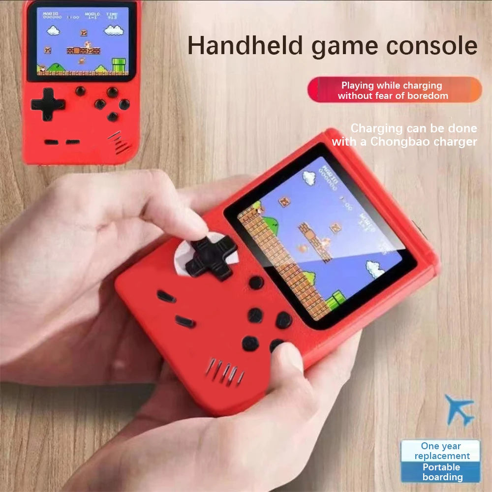 1~7PCS Broodio Retro Portable Mini Handheld Video Game Console Built-in 400 Games Retro Mini Handheld Game Players 3.0 Inch Kids